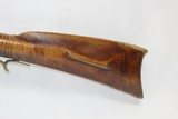 EAGLE ENGRAVED Patchbox FLINTLOCK LONG RIFLE Smoothbore .56 Caliber Antique Kentucky Style AMERICAN LONG RIFLE - 15 of 19