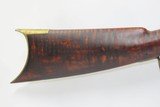 “W.A.T.” Signed BARREL LONG RIFLE .42 Cal PIONEER FRONTIER c1840s
Antique
Possibly William Allen Throckmorton of McKean, PA - 3 of 20