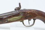 NAPOLEONIC French Arsenal AN XIII .69 CAVALRY Pistol Single Shot 13 Antique Large FLINTLOCK to PERCUSSION MILITARY Pistol - 16 of 17