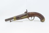 NAPOLEONIC French Arsenal AN XIII .69 CAVALRY Pistol Single Shot 13 Antique Large FLINTLOCK to PERCUSSION MILITARY Pistol - 14 of 17
