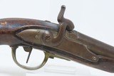 NAPOLEONIC French Arsenal AN XIII .69 CAVALRY Pistol Single Shot 13 Antique Large FLINTLOCK to PERCUSSION MILITARY Pistol - 4 of 17