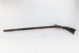 UNION, SNYDER COUNTY PENNSYLVANIA Antique JOE LONG .52 FLINTLOCK LONG RIFLE Silver Star Inlaid with Carved Stock - 15 of 20