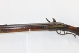 UNION, SNYDER COUNTY PENNSYLVANIA Antique JOE LONG .52 FLINTLOCK LONG RIFLE Silver Star Inlaid with Carved Stock - 17 of 20