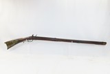 UNION, SNYDER COUNTY PENNSYLVANIA Antique JOE LONG .52 FLINTLOCK LONG RIFLE Silver Star Inlaid with Carved Stock - 2 of 20