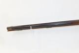 UNION, SNYDER COUNTY PENNSYLVANIA Antique JOE LONG .52 FLINTLOCK LONG RIFLE Silver Star Inlaid with Carved Stock - 18 of 20