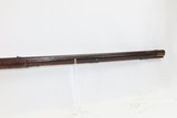 UNION, SNYDER COUNTY PENNSYLVANIA Antique JOE LONG .52 FLINTLOCK LONG RIFLE Silver Star Inlaid with Carved Stock - 5 of 20