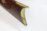 TWIN HEARTS 1840s Henry ELWELL-REMINGTON LONG RIFLE Ilion, New York Antique Pre-Civil War Pennsylvania / Kentucky Plains Rifle - 19 of 19