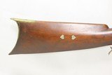 TWIN HEARTS 1840s Henry ELWELL-REMINGTON LONG RIFLE Ilion, New York Antique Pre-Civil War Pennsylvania / Kentucky Plains Rifle - 3 of 19