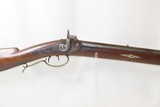 TWIN HEARTS 1840s Henry ELWELL-REMINGTON LONG RIFLE Ilion, New York Antique Pre-Civil War Pennsylvania / Kentucky Plains Rifle - 4 of 19