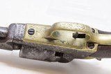 c1856 GUSTAVE YOUNG ENGRAVED COLT 1849 Revolver .31 Civil War Antique Antebellum Sidearm with Factory Engraving - 20 of 25