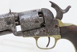 c1856 GUSTAVE YOUNG ENGRAVED COLT 1849 Revolver .31 Civil War Antique Antebellum Sidearm with Factory Engraving - 10 of 25