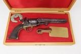 c1856 GUSTAVE YOUNG ENGRAVED COLT 1849 Revolver .31 Civil War Antique Antebellum Sidearm with Factory Engraving - 5 of 25