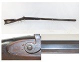 Antique J. SITES LONG RIFLE .34 ARROW ROCK, MISSOURI SANTA FE TRAIL WESTWARD EXPANSION Mid-1800s HALF STOCK - 1 of 20