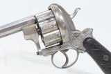 LARGE 10-SHOT 11MM PINFIRE JOSEPH CHAINEUX BREVETE Revolver
c1860s Antique Mid-19th Century HIGH CAPACITY Revolver - 4 of 20