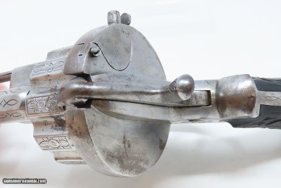 LARGE 10-SHOT 11MM PINFIRE JOSEPH CHAINEUX BREVETE Revolverc1860s Antique Mid-19th Century HIGH CAPACITY Revolver - Image 9 of 20