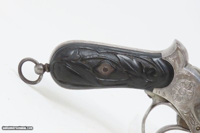 LARGE 10-SHOT 11MM PINFIRE JOSEPH CHAINEUX BREVETE Revolverc1860s Antique Mid-19th Century HIGH CAPACITY Revolver - Image 18 of 20
