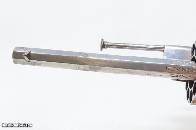 LARGE 10-SHOT 11MM PINFIRE JOSEPH CHAINEUX BREVETE Revolverc1860s Antique Mid-19th Century HIGH CAPACITY Revolver - Image 10 of 20