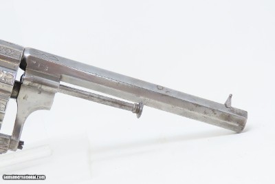 LARGE 10-SHOT 11MM PINFIRE JOSEPH CHAINEUX BREVETE Revolverc1860s Antique Mid-19th Century HIGH CAPACITY Revolver - Image 20 of 20