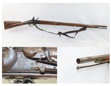 British BROWN BESS Flintlock Musket NAPOLEONIC WARS Imperial Colonial Antique TOWER Marked WAR OF 1812 w/ LEATHER SLING
