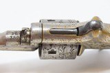 1874 New York ENGRAVED COLT Open Top .22 Pocket PEARL GRIP LETTERED Antique Colt’s Answer to SMITH & WESSON’S No. 1 Revolver - 13 of 18