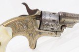 1874 New York ENGRAVED COLT Open Top .22 Pocket PEARL GRIP LETTERED Antique Colt’s Answer to SMITH & WESSON’S No. 1 Revolver - 17 of 18