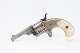 1874 New York ENGRAVED COLT Open Top .22 Pocket PEARL GRIP LETTERED Antique Colt’s Answer to SMITH & WESSON’S No. 1 Revolver - 3 of 18