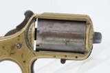 Scarce “MY FRIEND” 7-SHOT .22 KNUCKLE DUSTER Revolver ENGRAVED 1874 Antique NICE 1870s Era BRASS KNUCKLER- PISTOL Combination - 12 of 12