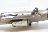 BABY RUSSIAN SMITH & WESSON 38 S&W Single Action Revolver WILD WEST Antique c1876 Nickel Finish 3 1/4” Barrel 5-Shot - 12 of 17