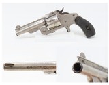 BABY RUSSIAN SMITH & WESSON 38 S&W Single Action Revolver WILD WEST Antique c1876 Nickel Finish 3 1/4” Barrel 5-Shot - 1 of 17