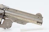 BABY RUSSIAN SMITH & WESSON 38 S&W Single Action Revolver WILD WEST Antique c1876 Nickel Finish 3 1/4” Barrel 5-Shot - 17 of 17