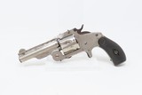 BABY RUSSIAN SMITH & WESSON 38 S&W Single Action Revolver WILD WEST Antique c1876 Nickel Finish 3 1/4” Barrel 5-Shot - 2 of 17