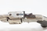 BABY RUSSIAN SMITH & WESSON 38 S&W Single Action Revolver WILD WEST Antique c1876 Nickel Finish 3 1/4” Barrel 5-Shot - 7 of 17