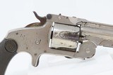 BABY RUSSIAN SMITH & WESSON 38 S&W Single Action Revolver WILD WEST Antique c1876 Nickel Finish 3 1/4” Barrel 5-Shot - 16 of 17