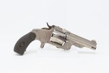 BABY RUSSIAN SMITH & WESSON 38 S&W Single Action Revolver WILD WEST Antique c1876 Nickel Finish 3 1/4” Barrel 5-Shot - 14 of 17