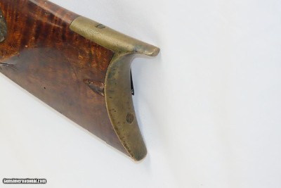 CHAMBERSBURG SCHOOL PENNSYLVANIA LONG RIFLE ABRAHAM SCHWEITZER .50Antique Franklin County, PA Striped Maple Stock Silver Eagle - Image 22 of 22