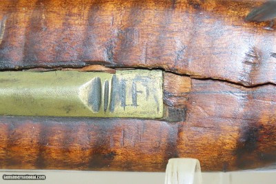 CHAMBERSBURG SCHOOL PENNSYLVANIA LONG RIFLE ABRAHAM SCHWEITZER .50Antique Franklin County, PA Striped Maple Stock Silver Eagle - Image 9 of 22
