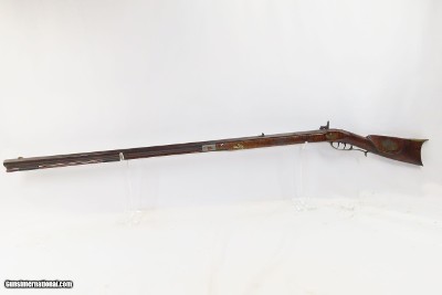 CHAMBERSBURG SCHOOL PENNSYLVANIA LONG RIFLE ABRAHAM SCHWEITZER .50Antique Franklin County, PA Striped Maple Stock Silver Eagle - Image 17 of 22