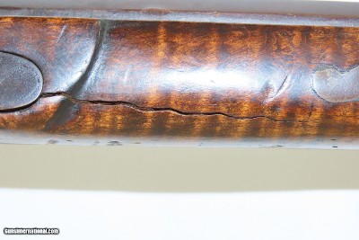 CHAMBERSBURG SCHOOL PENNSYLVANIA LONG RIFLE ABRAHAM SCHWEITZER .50Antique Franklin County, PA Striped Maple Stock Silver Eagle - Image 8 of 22