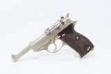 NICKEL & GOLD “JEWELED” World War II THIRD REICH “cyq” Code P.38 Pistol C&R March 1944 Mfr. WW2 German Sidearm - 2 of 19