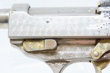 NICKEL & GOLD “JEWELED” World War II THIRD REICH “cyq” Code P.38 Pistol C&R March 1944 Mfr. WW2 German Sidearm - 7 of 19