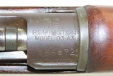 WORLD WAR II US Remington M1903A3 BOLT ACTION Rifle .30-06 Springfield
C&R Made in 1942 with Smith Corona “11 43” Barrel - 9 of 20