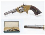 LOWELL ARMS Co Antique ROLLIN WHITE Pocket Revolver Made for SMITH & WESSON VERY RARE w/EJECTOR & LOADING GATE, S&W Box - 1 of 21