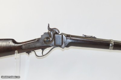 SHARPS NEW MODEL 1859 MILITARY RIFLE Union Army Hartford CIVIL WARAntique Iron Patchbox 30” Barrel Percussion - Image 4 of 22