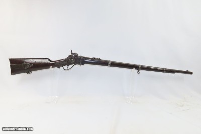 SHARPS NEW MODEL 1859 MILITARY RIFLE Union Army Hartford CIVIL WARAntique Iron Patchbox 30” Barrel Percussion - Image 2 of 22