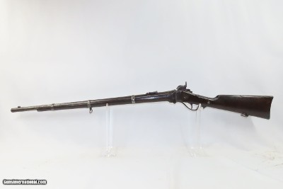 SHARPS NEW MODEL 1859 MILITARY RIFLE Union Army Hartford CIVIL WARAntique Iron Patchbox 30” Barrel Percussion - Image 17 of 22