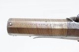 DURS EGG SIDEHAMMER .66 MANSTOPPER Pistol Belt Hook DAMASCUS BARREL Antique c1850 LARGE BORE Concealable Pistol - 10 of 18