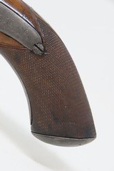 DURS EGG SIDEHAMMER .66 MANSTOPPER Pistol Belt Hook DAMASCUS BARREL Antique c1850 LARGE BORE Concealable Pistol - 16 of 18