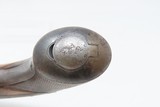 DURS EGG SIDEHAMMER .66 MANSTOPPER Pistol Belt Hook DAMASCUS BARREL Antique c1850 LARGE BORE Concealable Pistol - 12 of 18