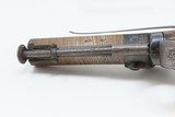DURS EGG SIDEHAMMER .66 MANSTOPPER Pistol Belt Hook DAMASCUS BARREL Antique c1850 LARGE BORE Concealable Pistol - 14 of 18
