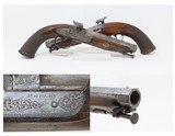 BRACE JAMES & PHILIP WEBLEY .58 CALIBER BELT Pistols MATCHED PAIR Antique Birmingham, England Engraved Sidearms - 1 of 25